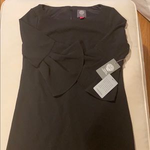 Vince Camuto Black Knee Length Cocktail Dress